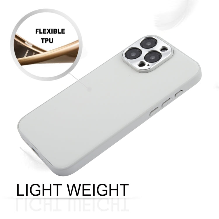 For iPhone 16 Pro Max GEBEI Plain Leather TPU Hybrid PU Phone Case(Grey)