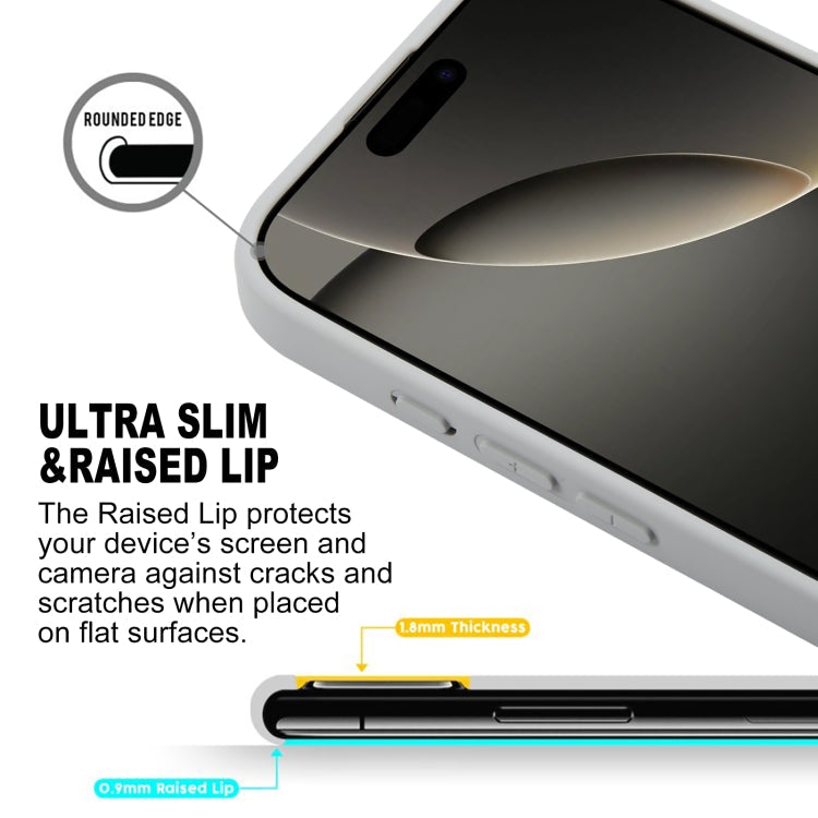 For iPhone 16 Pro Max GEBEI Plain Leather TPU Hybrid PU Phone Case(Grey)