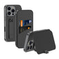Pour iPhone 16 Pro Max Étui de téléphone en cuir GKK Plating Phantom Flip MagSafe (noir)