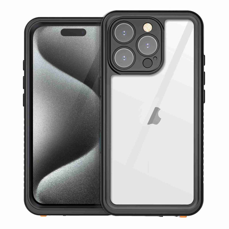 Pour iPhone 16 Pro Max RedPepper IP68 Coque de téléphone étanche triple protection (Noir)