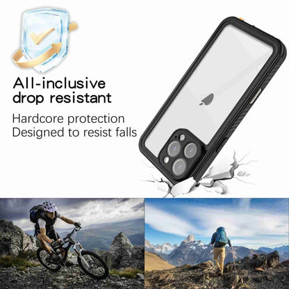Pour iPhone 16 Pro Max RedPepper IP68 Coque de téléphone étanche triple protection (Noir)