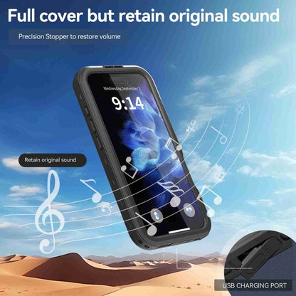 For iPhone 16 Pro Max RedPepper IP68 Waterproof Triple-proof MagSafe Phone Case(Black)