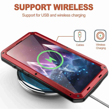 For iPhone 16 Plus RedPepper Triple-proof Metal Phone Case(Red)