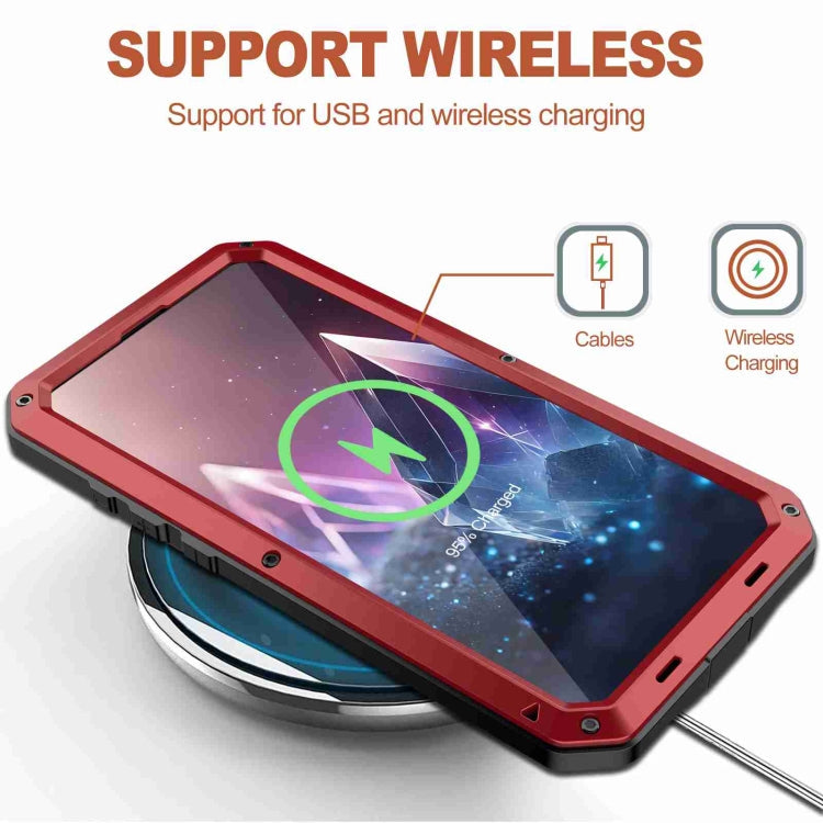 Pour iPhone 16 Coque de téléphone en métal triple protection RedPepper (rouge)
