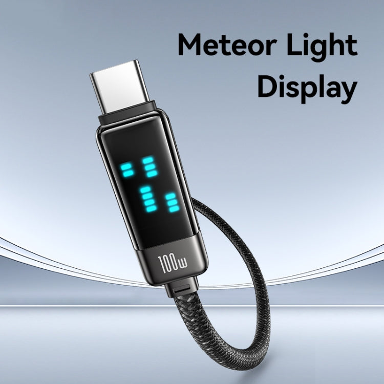 USAMS SJ744 100W USB-C / Type-C to USB-C / Type-C Zinc Alloy Fast Data Cable, Length: 1.2m(Titanium)