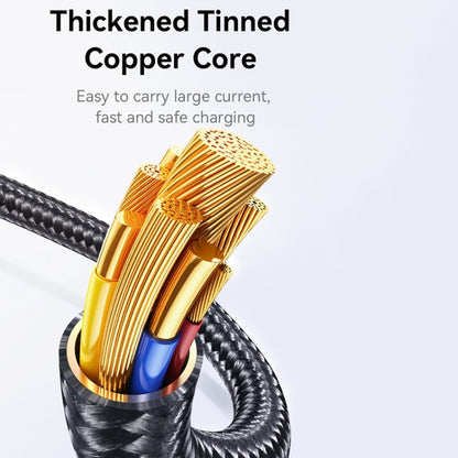 USAMS SJ744 100W USB-C / Type-C to USB-C / Type-C Zinc Alloy Fast Data Cable, Length: 1.2m(Titanium)