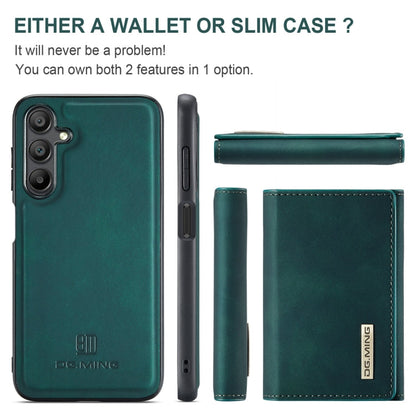 For Samsung Galaxy A16 5G DG.MING M1 Series 3-Fold Multi Card Wallet + Magnetic Phone Case(Green)