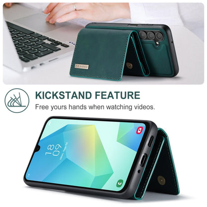 For Samsung Galaxy A16 5G DG.MING M1 Series 3-Fold Multi Card Wallet + Magnetic Phone Case(Green)