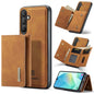 For Samsung Galaxy A16 5G DG.MING M1 Series 3-Fold Multi Card Wallet + Magnetic Phone Case(Brown)