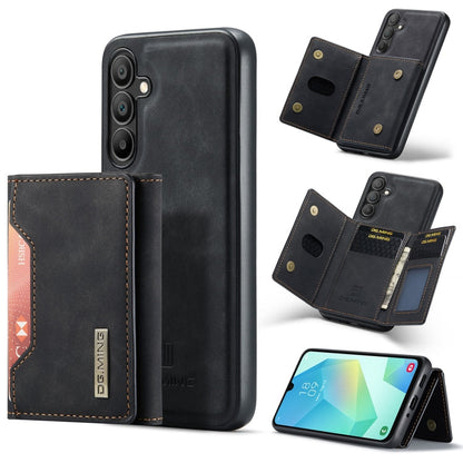 For Samsung Galaxy A16 5G DG.MING M2 Series 3-Fold Multi Card Bag + Magnetic Phone Case(Black)