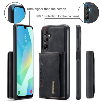 For Samsung Galaxy A16 5G DG.MING M2 Series 3-Fold Multi Card Bag + Magnetic Phone Case(Black)