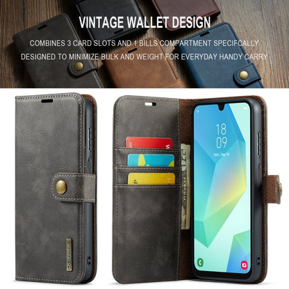 For Samsung Galaxy A16 5G DG.MING Crazy Horse Texture Detachable Magnetic Leather Case(Grey)