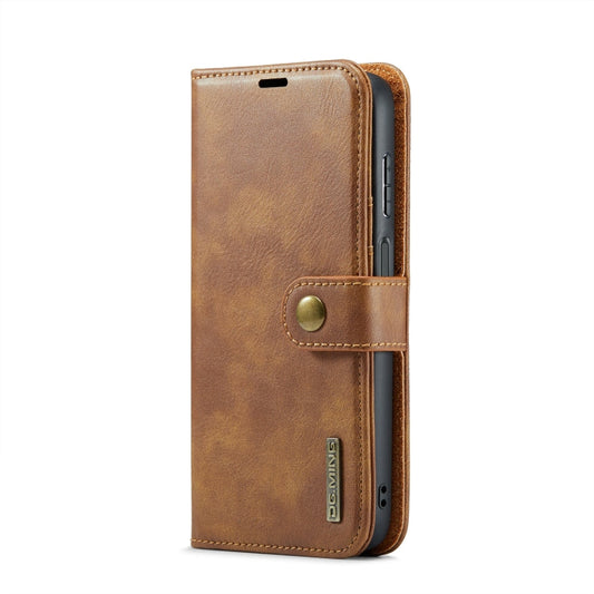 For Samsung Galaxy A16 5G DG.MING Crazy Horse Texture Detachable Magnetic Leather Case(Brown)