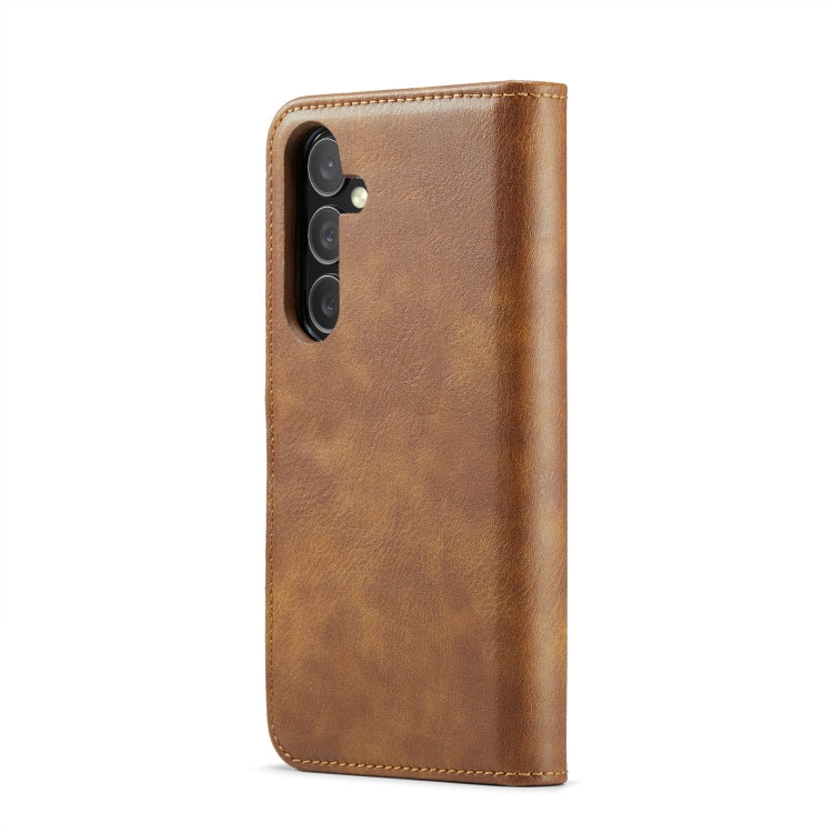 For Samsung Galaxy A16 5G DG.MING Crazy Horse Texture Detachable Magnetic Leather Case(Brown)