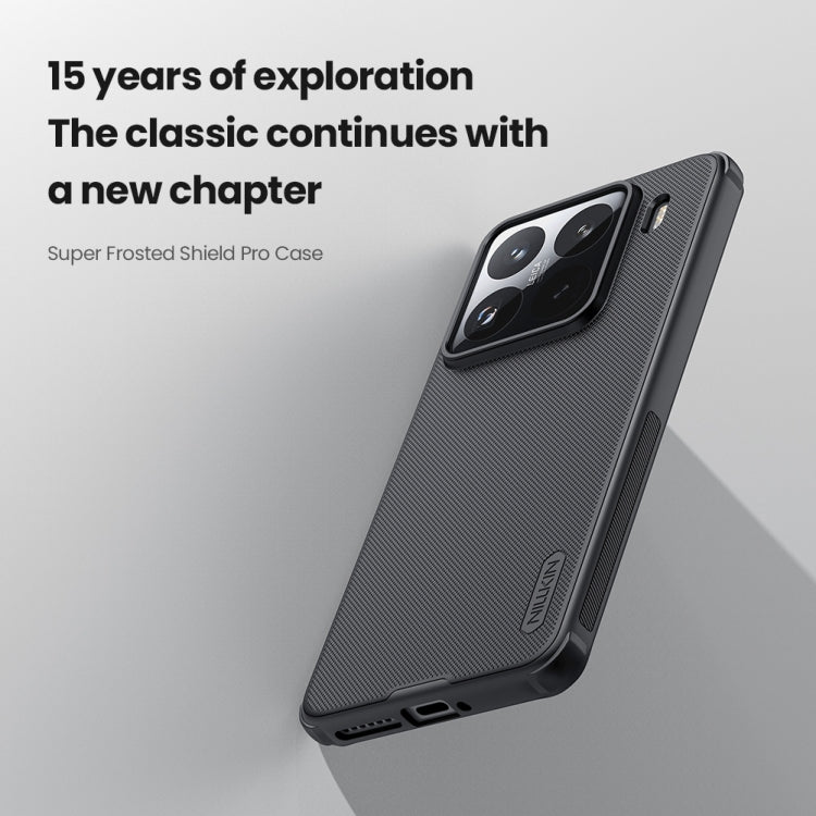 For Xiaomi 15 Pro NILLKIN Frosted Shield Pro PC + TPU Phone Case(Green)