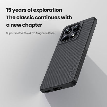 For Xiaomi 14T Pro NILLKIN Frosted Shield Pro Magnetic Phone Case(Black)