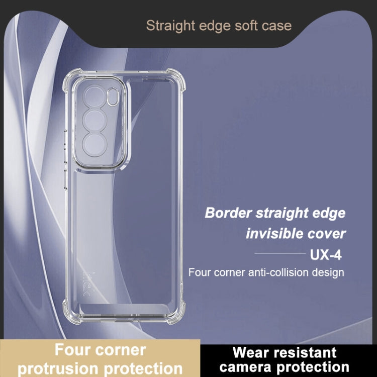 For OPPO Reno12 5G Global IMAK UX-4 Series Four-corner Shockproof Phone Case(Transparent)
