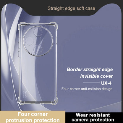Pour OPPO Find X7 5G Coque de téléphone antichoc à quatre coins de la série IMAK UX-4 (transparent)