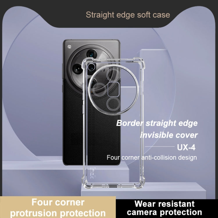 For OPPO Find X7 Ultra 5G IMAK UX-4 Series Four-corner Shockproof Phone Case(Transparent)