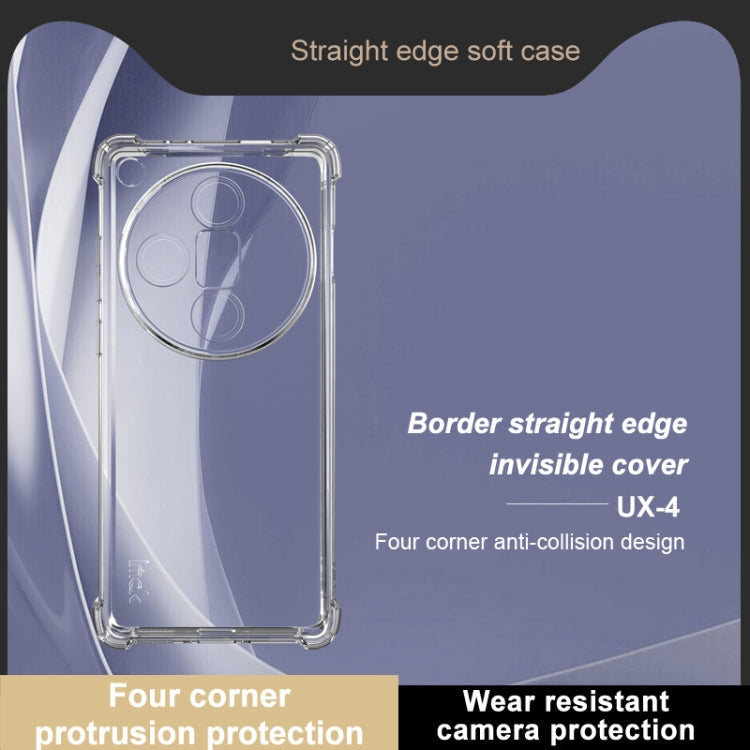 For OPPO Find X7 Ultra 5G IMAK UX-4 Series Four-corner Shockproof Phone Case(Transparent)