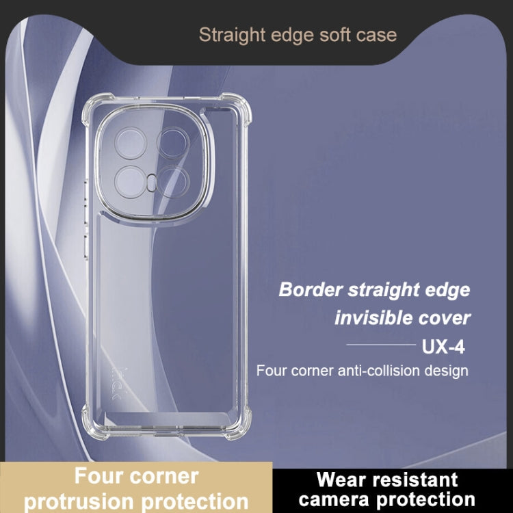 For vivo iQOO 13 IMAK UX-4 Series Four-corner Shockproof Phone Case(Transparent)