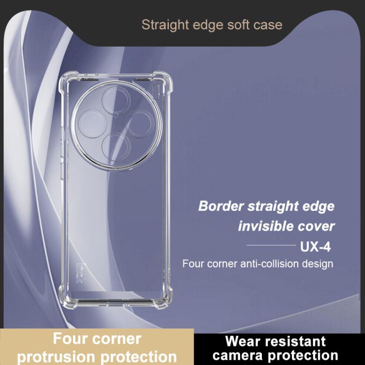For vivo X100 Pro / X100s Pro IMAK UX-4 Series Four-corner Shockproof Phone Case(Transparent)