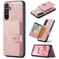 Pour Samsung Galaxy A16 5G JEEHOOD J01 Étui portefeuille magnétique détachable rétro (rose)