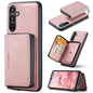 Pour Samsung Galaxy A16 5G JEEHOOD J02 Étui en cuir à rabat horizontal zippé magnétique (rose)