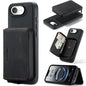 For iPhone 17e / 16e JEEHOOD J02 Magnetic Zipper Horizontal Flip Leather Phone Case(Black)