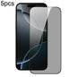 Pour iPhone 16 Pro Max 5 films en verre trempé DUX DUCIS 0.33mm 9H haute teneur en aluminium anti-espion HD