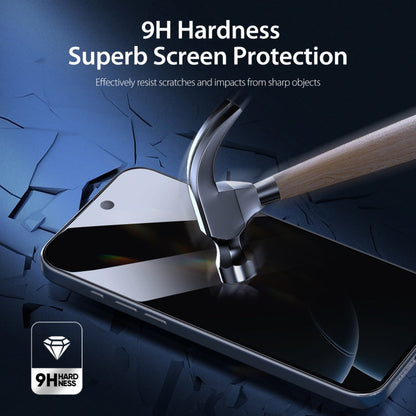 Pour iPhone 16 Pro Max 5 films en verre trempé DUX DUCIS 0.33mm 9H haute teneur en aluminium anti-espion HD