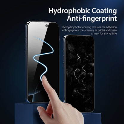 Pour iPhone 16 Pro Max 5 films en verre trempé DUX DUCIS 0.33mm 9H haute teneur en aluminium anti-espion HD