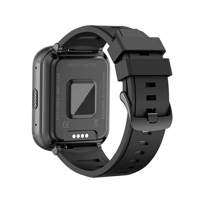 UNIWA DM66 4G Calling Smart Watch, 2GB+16GB, 1.99 inch IPS Screen Android 9.0 Support WiFi GPS(Black)