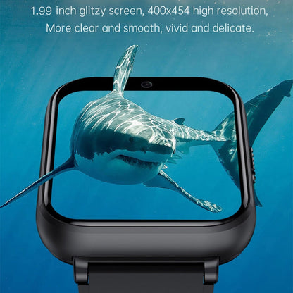Montre intelligente d'appel 4G UNIWA DM66, 2 Go+16 Go, écran IPS de 1,99 pouces, Android 9.0, compatible WiFi GPS (argent)