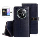 For Realme 13+ 5G idewei Crocodile Texture Leather Phone Case(Dark Blue)