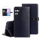 For Samsung Galaxy A16 5G idewei Crocodile Texture Leather Phone Case(Dark Blue)
