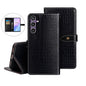 For Samsung Galaxy S24 FE 5G idewei Crocodile Texture Leather Phone Case(Black)