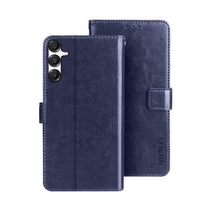 For Samsung Galaxy A16 5G idewei Crazy Horse Texture Leather Phone Case(Blue)