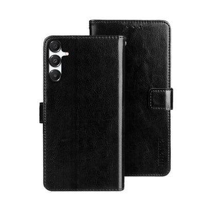 For Samsung Galaxy A16 5G idewei Crazy Horse Texture Leather Phone Case(Black)