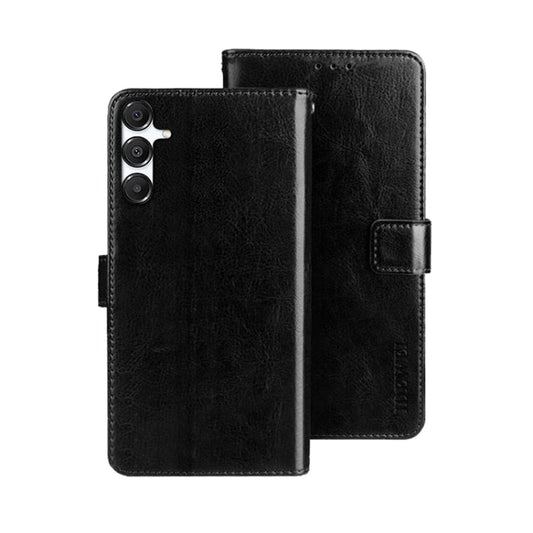 For Samsung Galaxy A16 5G idewei Crazy Horse Texture Leather Phone Case(Black)