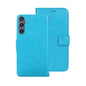For Samsung Galaxy S24 FE 5G idewei Crazy Horse Texture Leather Phone Case(Sky Blue)
