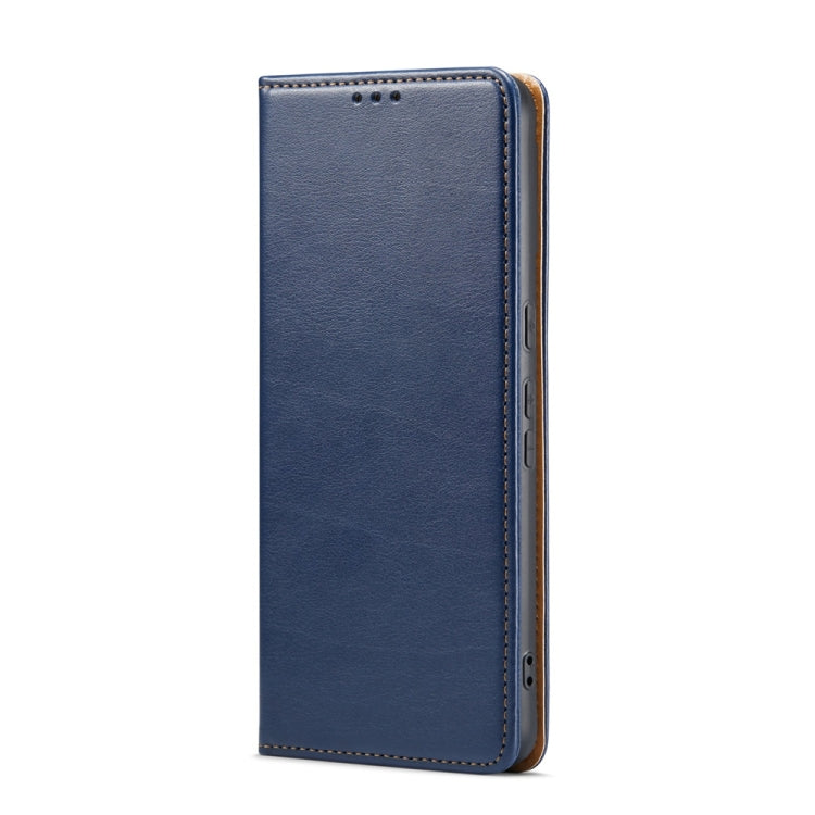 For Google Pixel 9 Pro XL Fierre Shann PU Genuine Leather Texture Phone Case(Blue)