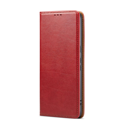 For Google Pixel 9 Pro XL Fierre Shann PU Genuine Leather Texture Phone Case(Red)