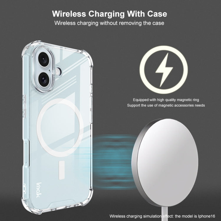For Google Pixel 9 / 9 Pro IMAK Space Shield PC + TPU Airbag Shockproof MagSafe Phone Case(Transparent)