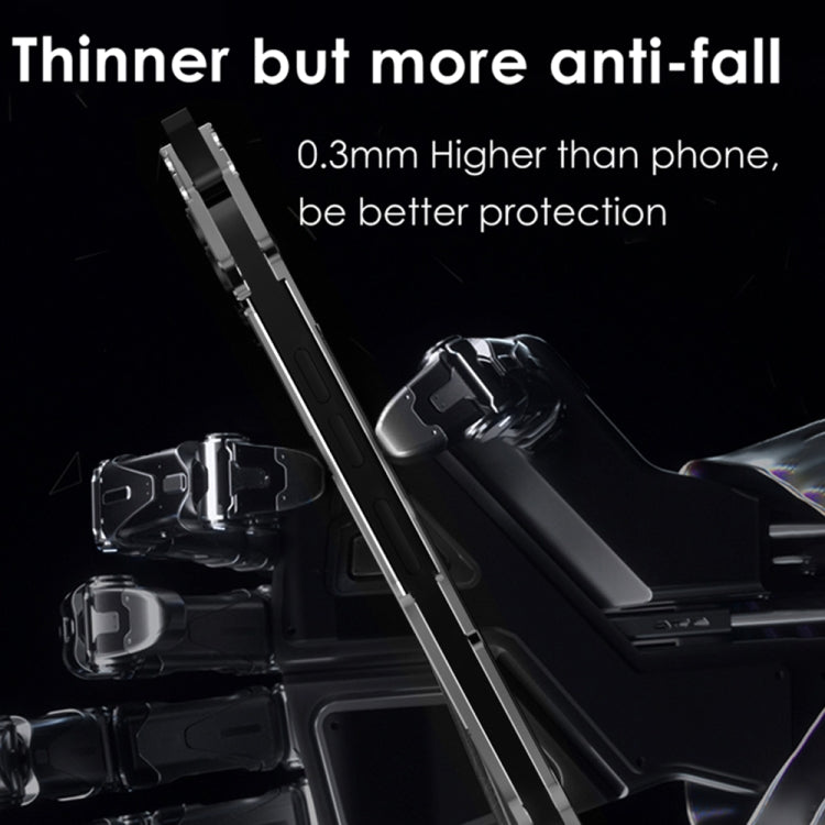 For iPhone 16 R-JUST RJ-17 Shockproof Armor Hollow Metal Phone Case(Black)