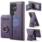 For Samsung Galaxy S24 Ultra 5G MAGKING K1 MagSafe Detachable Wallet RFID Back Cover Phone Case(Purple)