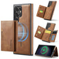 For Samsung Galaxy S23 Ultra 5G MAGKING K2 Series MagSafe RFID Card Bag Detachable Phone Case(Brown)