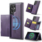 For Samsung Galaxy S23 Ultra 5G MAGKING K2 Series MagSafe RFID Card Bag Detachable Phone Case(Purple)