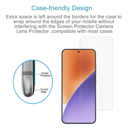 For Xiaomi 15 0.18mm 9H 2.5D Tempered Glass Film, Support Fingerprint Unlocking