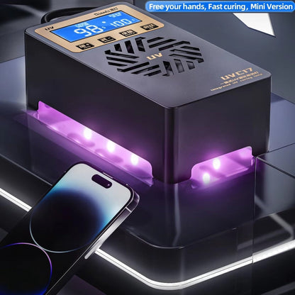 Lampe de séchage UV intégrée Qianli UVC17 7 pouces avec fonction de minuterie, prise : prise US